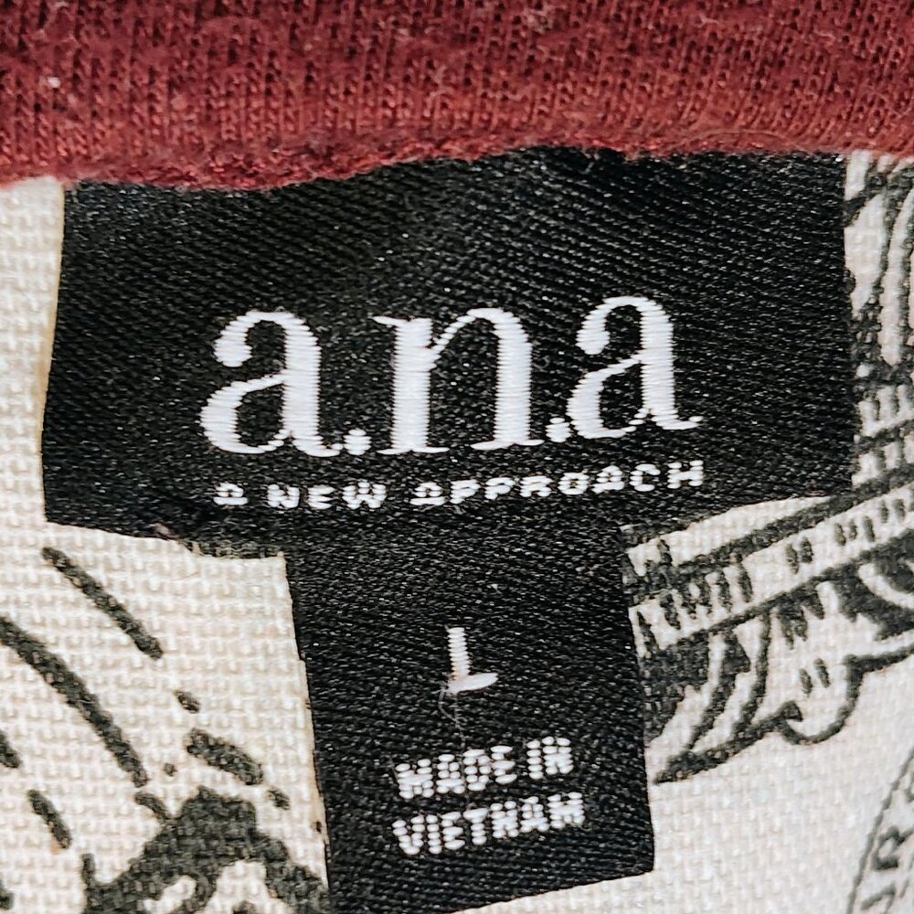 a.n.a, A New Approach, Tie Pullover Sweater, Size L, Used - Picture 4 of 4